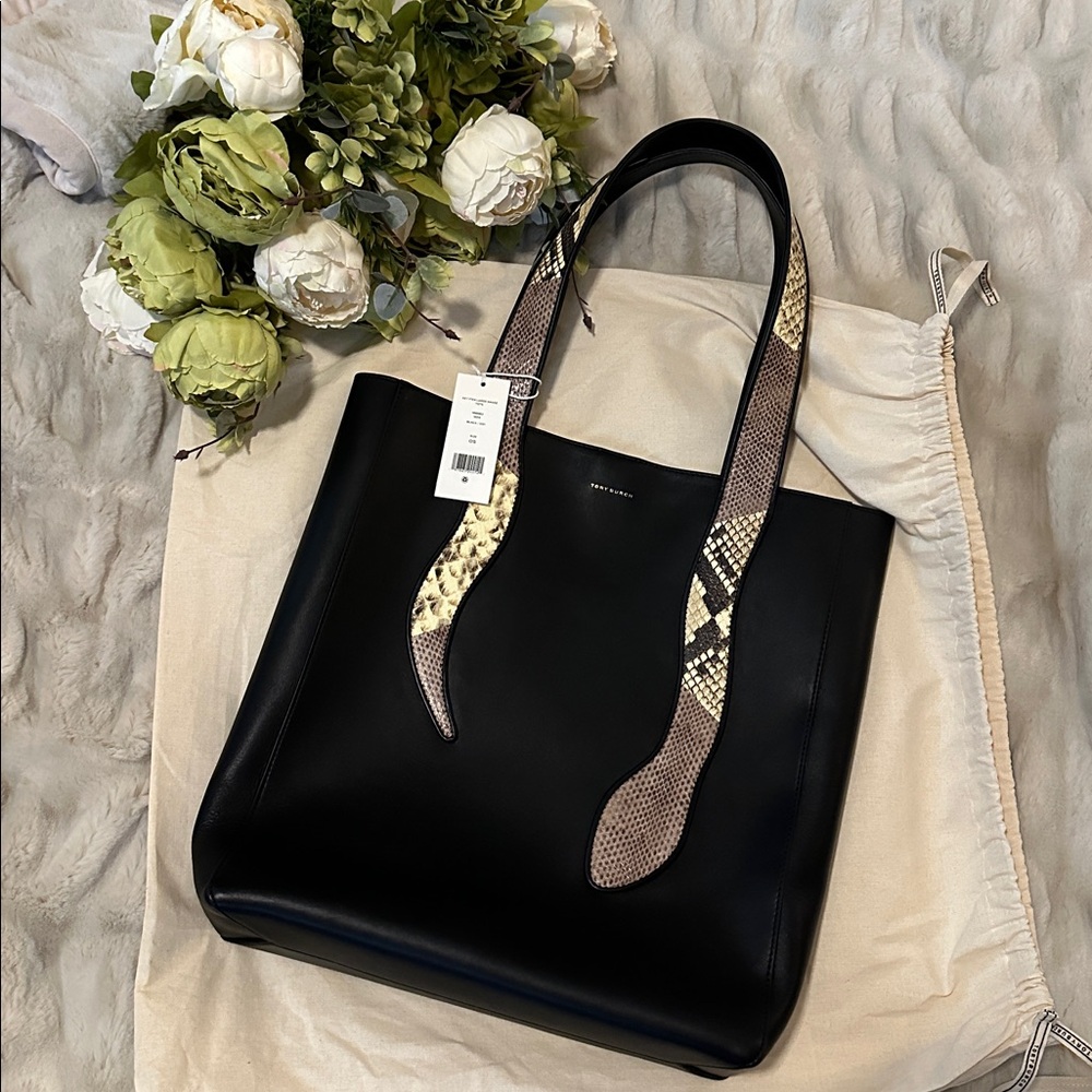 NWT | Tory Burch Large Snake Tote Bag - Picture 15 of 16